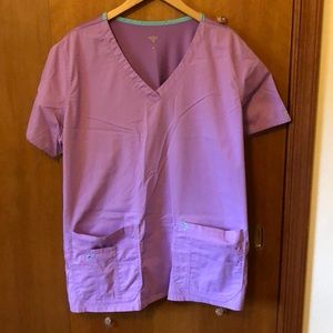 Lavender scrub top